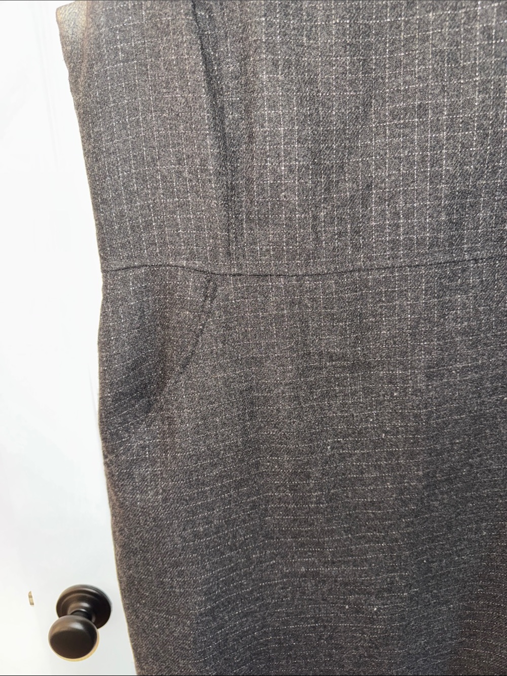 GAP Black Textured Woolblend Sleeveless Midi Sheath Dress with Pockets - Picture 3 of 8